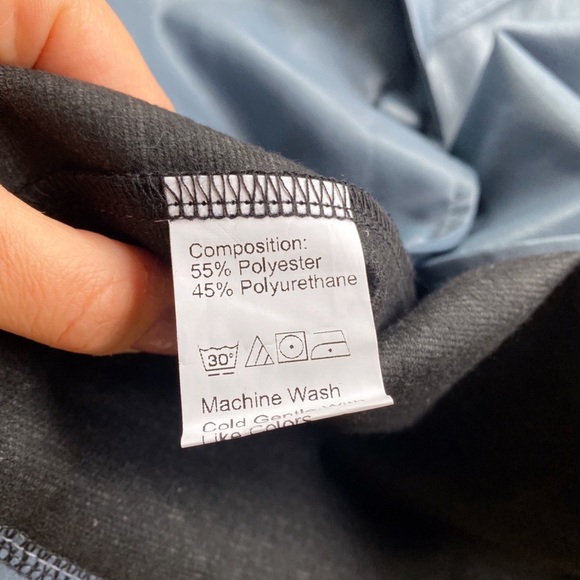 🌊 DUSTY BLUE FAUX LEATHER JACKET! - Picture 9 of 9